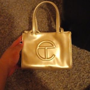Small Golden Telfar Bag